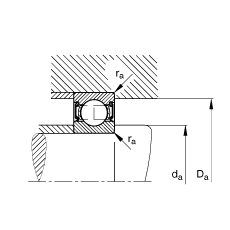 S 6216-2RSR, (j) DIN 625-1 ˜ʵҪߴ, ɂ(c)ܷ