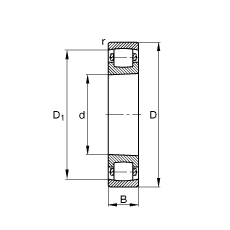 ΝLS 20216-K-TVP-C3, (j) DIN 635-1 ˜ʵҪߴ, FF 1:12