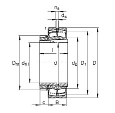 {(dio)ĝLS 23126-E1-K-TVPB + H3126, (j) DIN 635-2 ˜ʵҪߴ, F׺;o