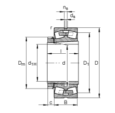 {(dio)ĝLS 22338-K-MB + H2338, (j) DIN 635-2 (bio)(zhn)Ҫߴ, F׺;o