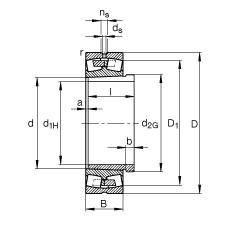 {(dio)ĝLS 23060-K-MB + AH3060, (j) DIN 635-2 ˜ʵҪߴ, F׺ж