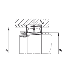 {ĝLS 22216-E1-K,  DIN 635-2 ˜ʵҪߴ, FF 1:12