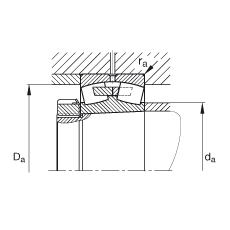 {ĝLS 22344-K-MB,  DIN 635-2 ˜ʵҪߴ, FF 1:12